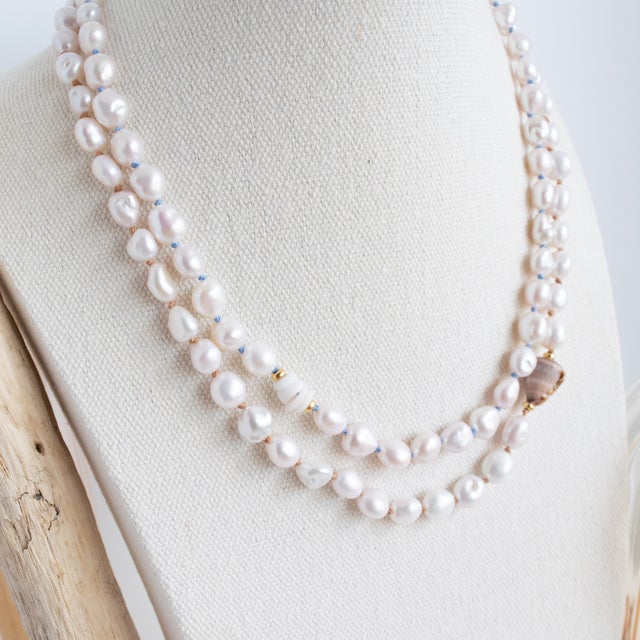 TATIANA ♥ Rustic Fresh water Pearl Necklace/追跡付 MUSINSA | TATIANA Rustic Freshwater Pearl Necklace NZ2479